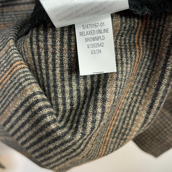 Old Navy Relaxed Blazer Jacket Brown Plaid Classic Womens Plus Size 2X New NWT - Picture 15 of 17